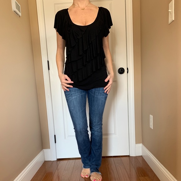 GORG AGB RUFFLE TOP WORN ONCE - Picture 1 of 6